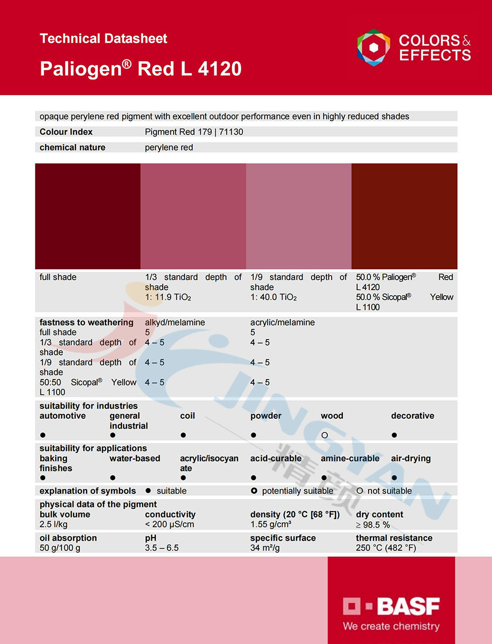巴斯夫苝红L4120